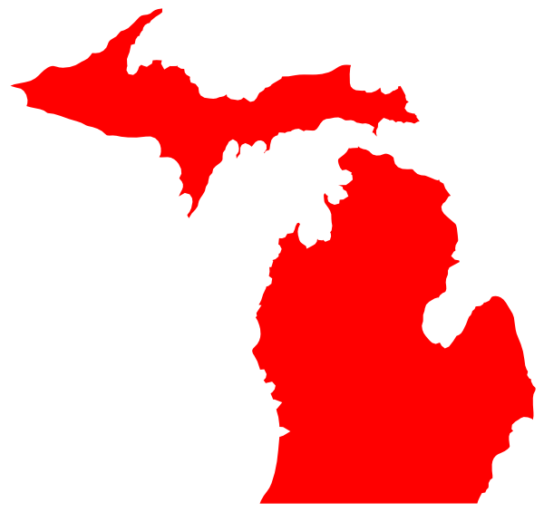 clipart michigan map - photo #46
