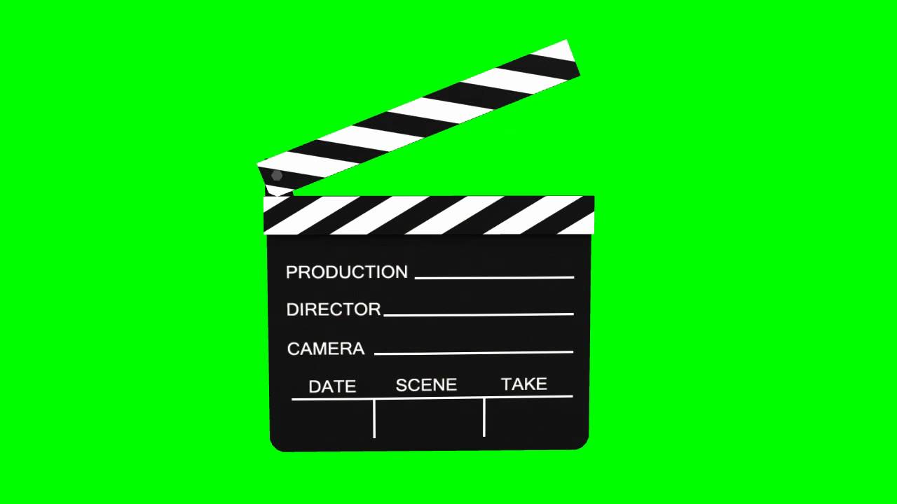 Movie Slate animated - green screen effects - YouTube