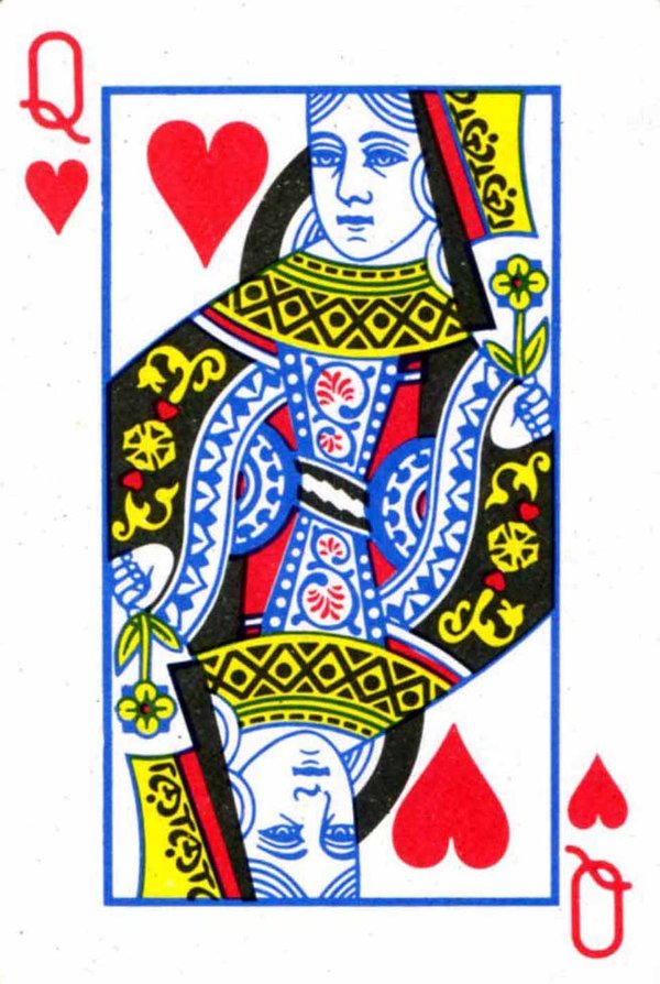 Queen Of Hearts Card Template ClipArt Best