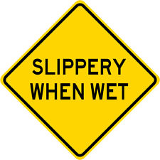 Slippery When Wet Sign | eBay