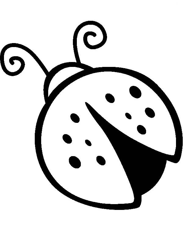 Drawing of Lady Bug Coloring Page | Color Luna