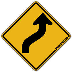 Set of Curves, Right to Left | Warning Road Signs
