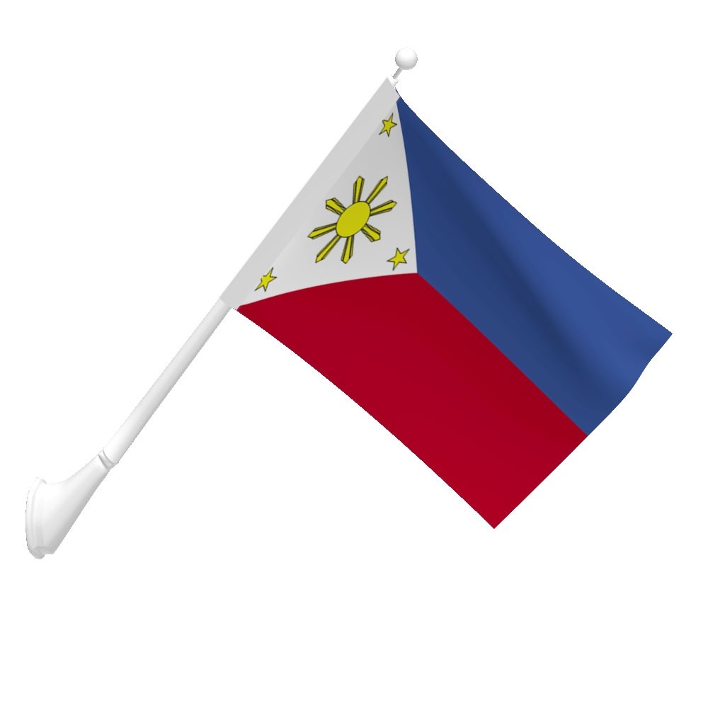 Wavy Flag Of The Philippines Clipart