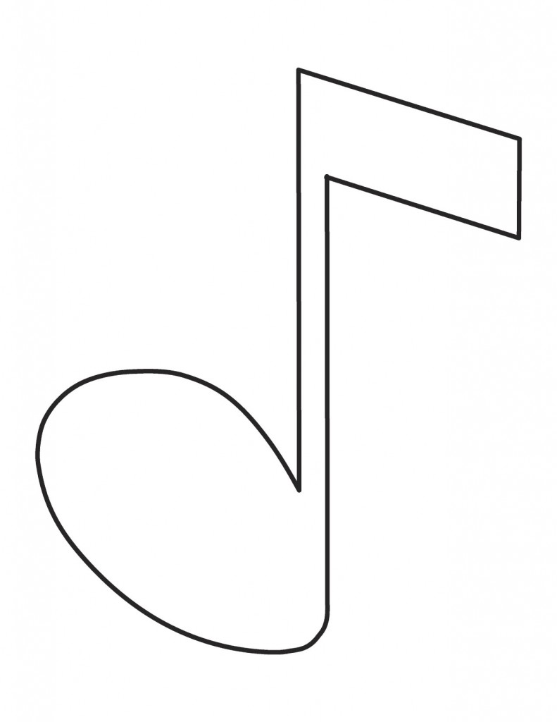 Stencil Musical Notes Printable ClipArt Best
