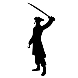 Pirate Silhouette Stencil | Free Stencil Gallery