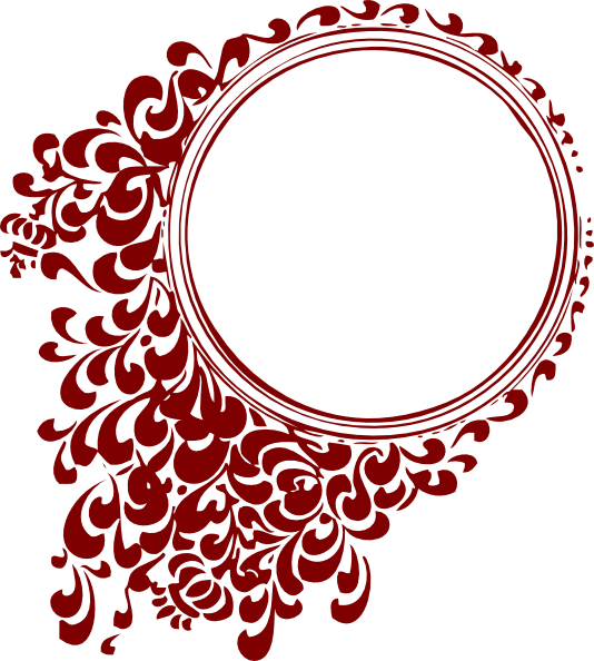 Red Circle Frame Clipart