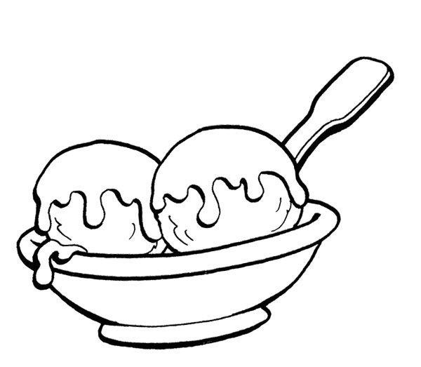 Ice Cream Scoops Coloring Pages - ClipArt Best