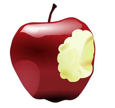 Free Stock Photos | Illustration Of A Bitten Red Apple | # 2477 ...