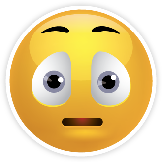 Big Eyes Shocked Face Emoji| Smiley