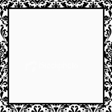 stock-illustration-3731678-black-and-white-damask-border | Digital ...