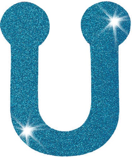 Glitter Foam Alphabet Letters 6"-U | SongbirdCrafts - Craft Basics ...