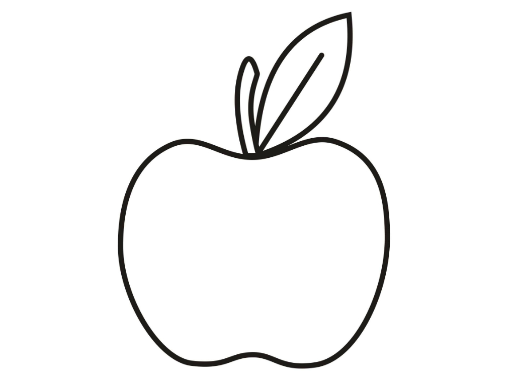 6 Best Images of Apple Outline Printable Full Page - Apple Outline ...
