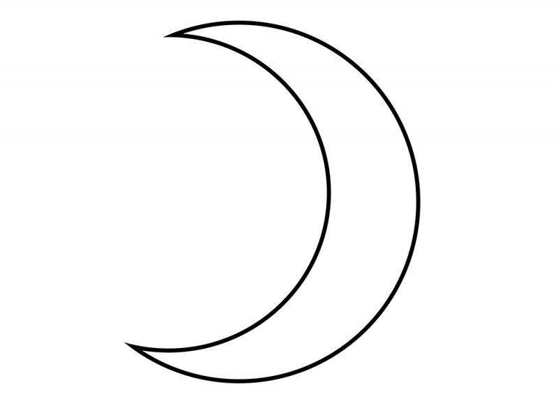 moon outline clipart - photo #46