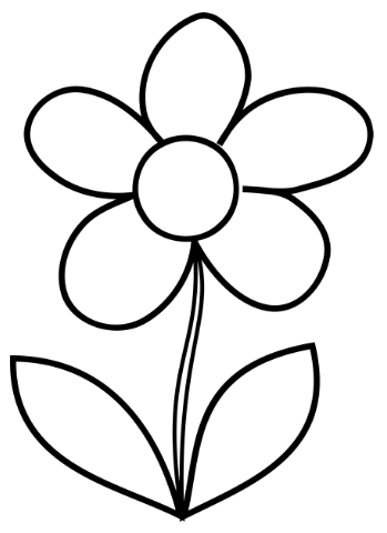 10 Best Images of Full Size Flower Templates - Simple Flower ...