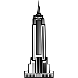 I Stock Photo The Empire State Building In Black And White ...