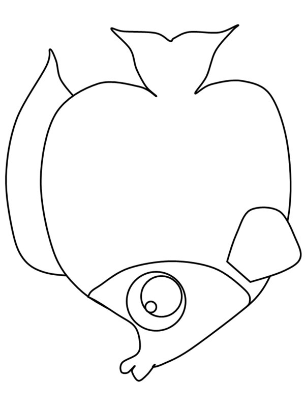 Angel Fish Coloring Pages Picture 4 – 26 Picture Fish Coloring ...