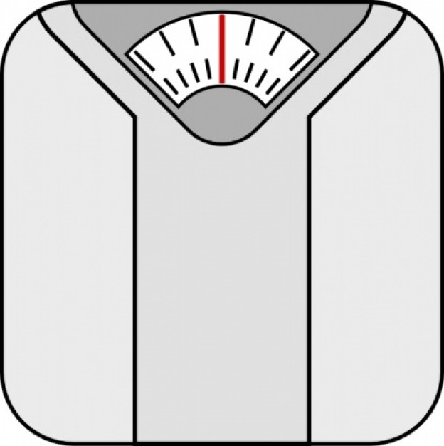 Free weight loss scale clipart