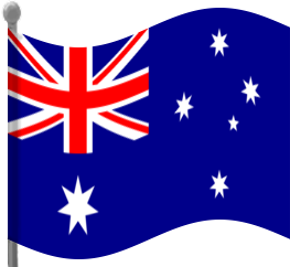 Australia flag clipart