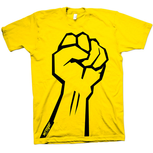 Fist t-shirt - yellow — Wringer