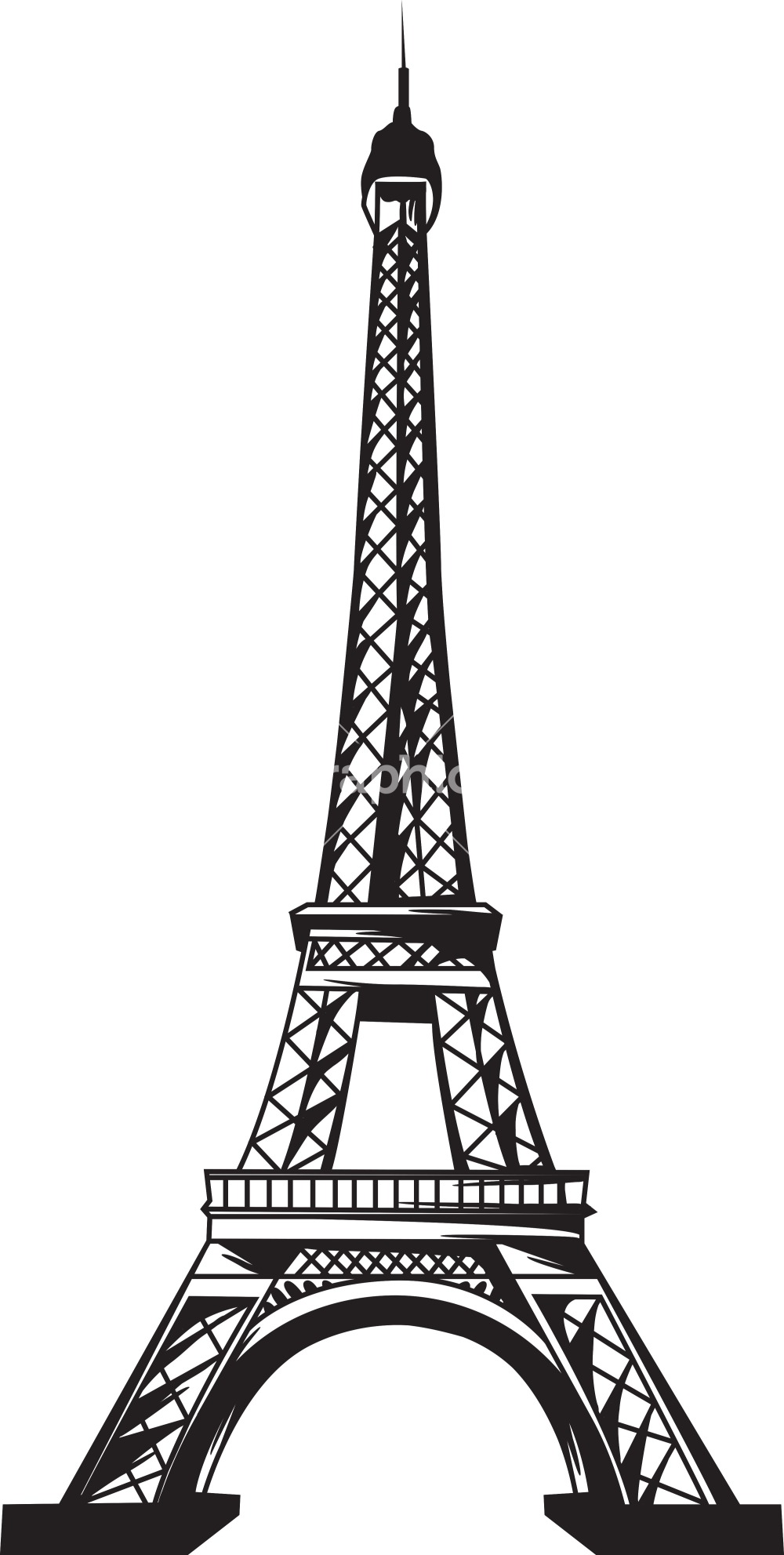 Eiffel Tower Vector | Free Download Clip Art | Free Clip Art | on ...
