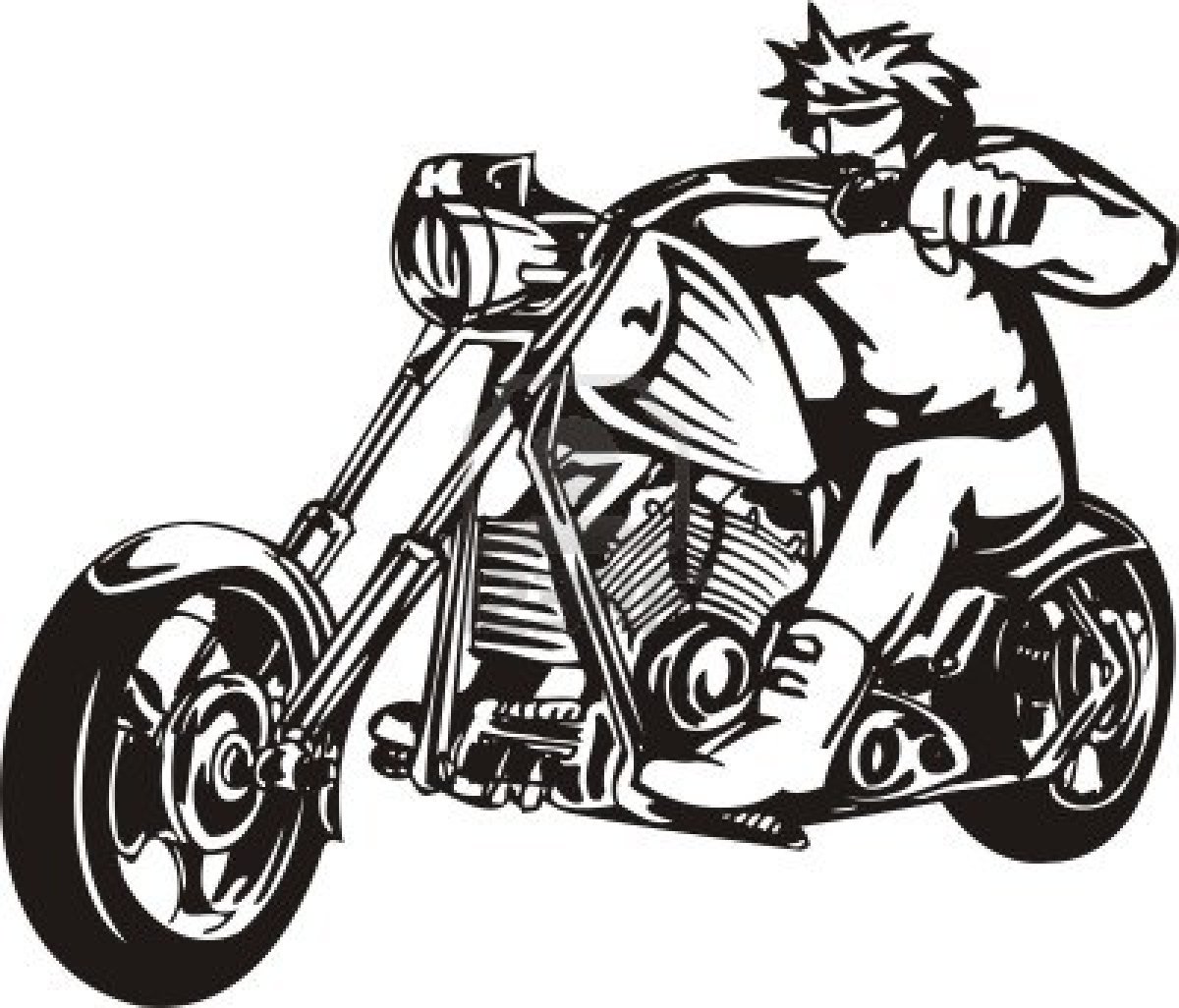 Motorcycle clipart harley
