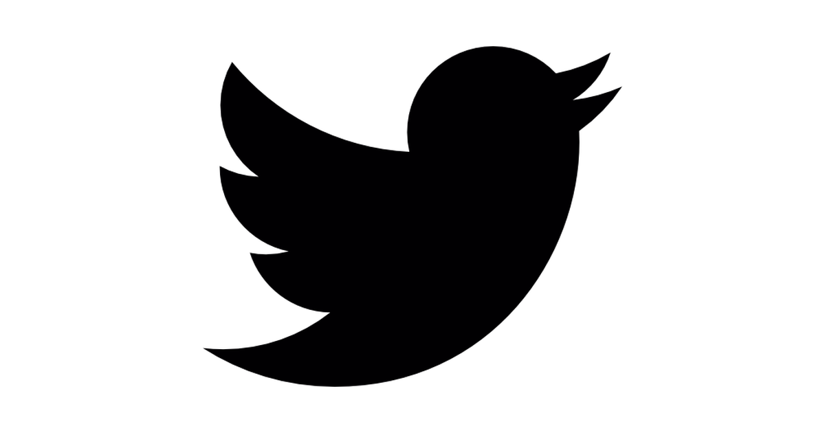 Twitter Logo Silhouette - Free social icons
