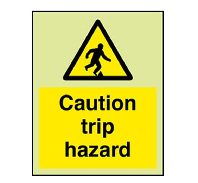 Large Yellow Trip Hazard Caution Sign Clipart - Free to use Clip ...