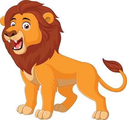 Roaring Lion Cartoons Clip Art, Vector Images & Illustrations