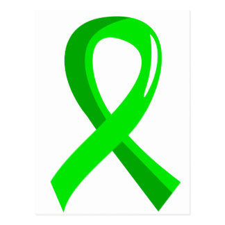Lymphoma Lime Green Awareness Ribbon Postcards | Zazzle