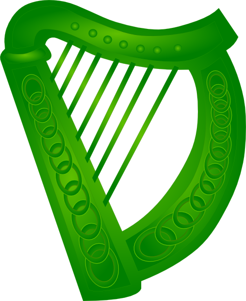Celtic Harp Clipart
