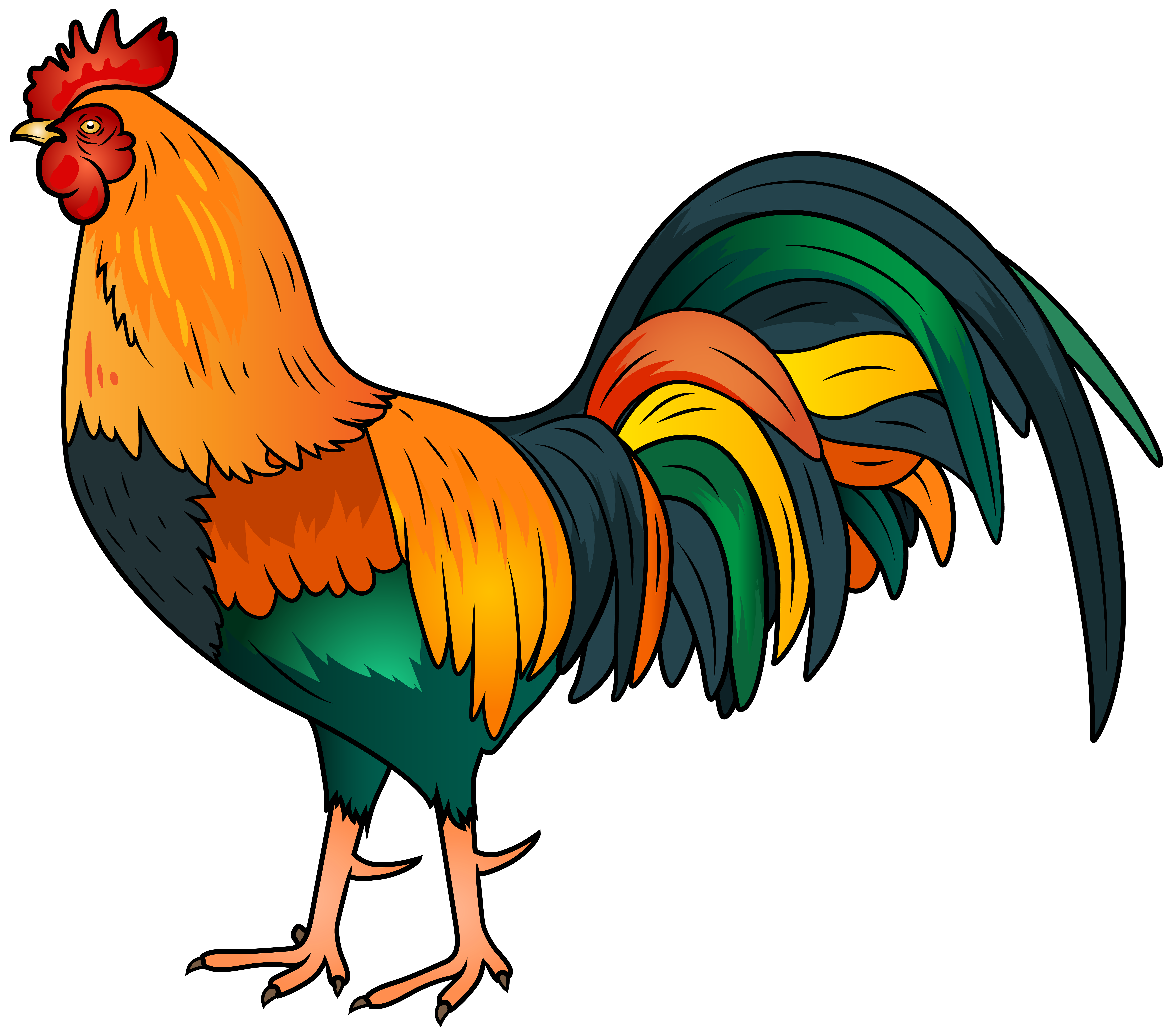 Animated rooster clipart - Clipartix