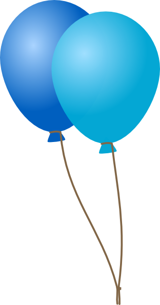 Emmas Blue Balloons SVG Downloads - Blue - Download vector clip ...