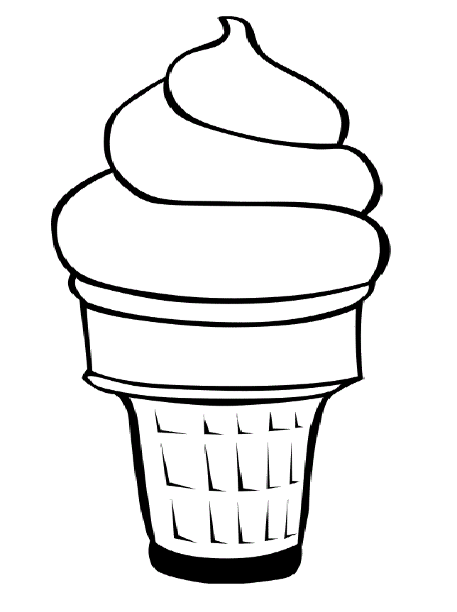 Free Ice Cream Sundae Coloring Pages