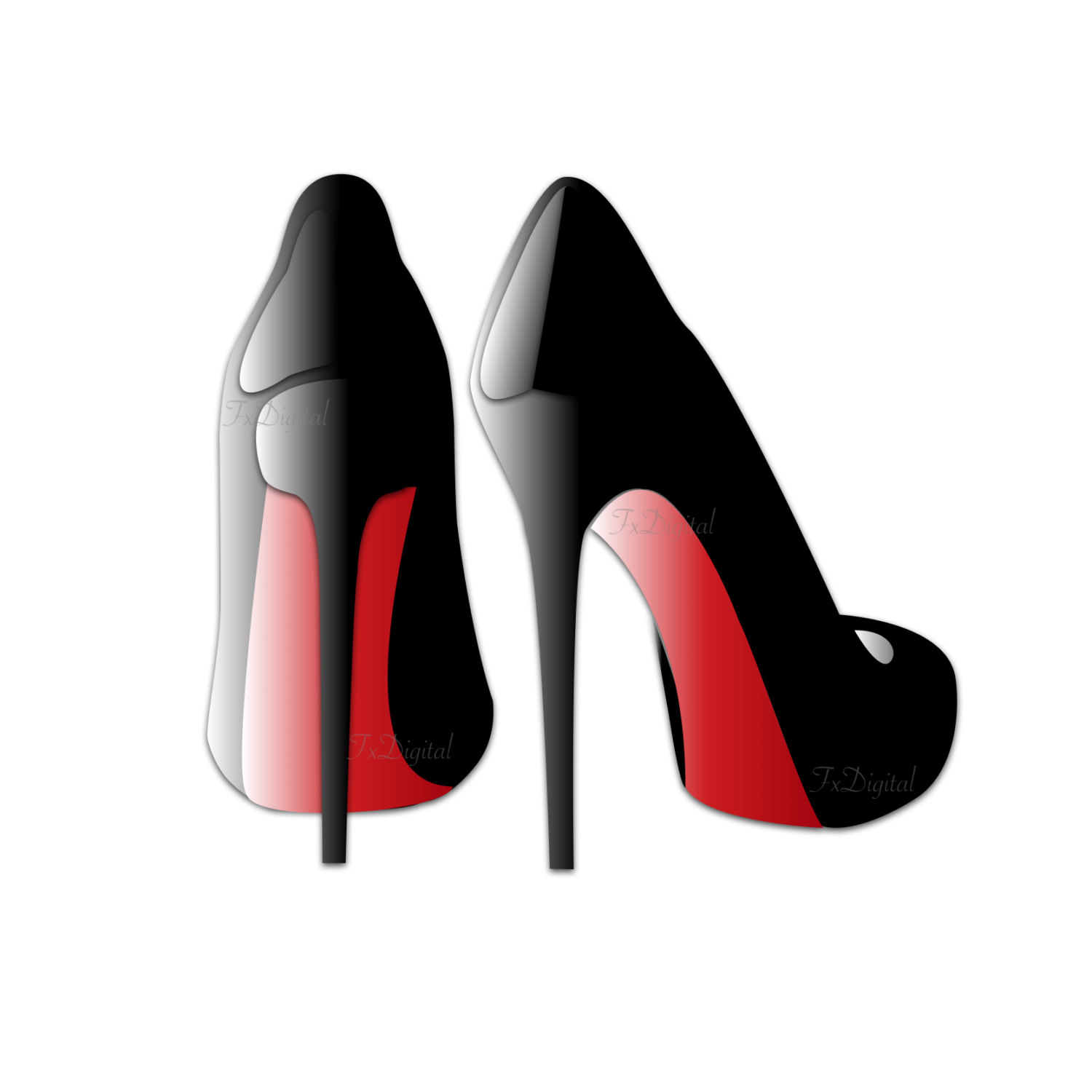 Red High Heels Clip Art Sexy High Heels by CatherineClennan