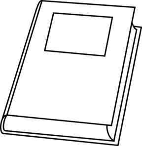 Outline book clipart