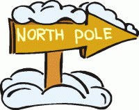 North pole sign clip art free