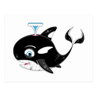 Killer Whale Cartoon Postcards | Zazzle