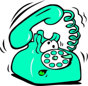 comic telephone ringing - color variation D