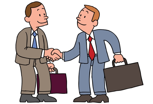 Animated handshake clipart