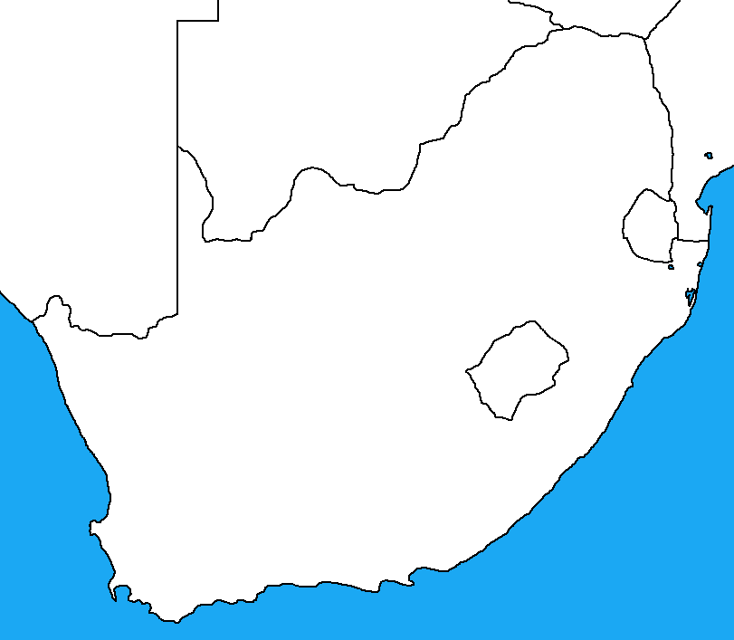 Blank map of South Africa by DinoSpain on DeviantArt