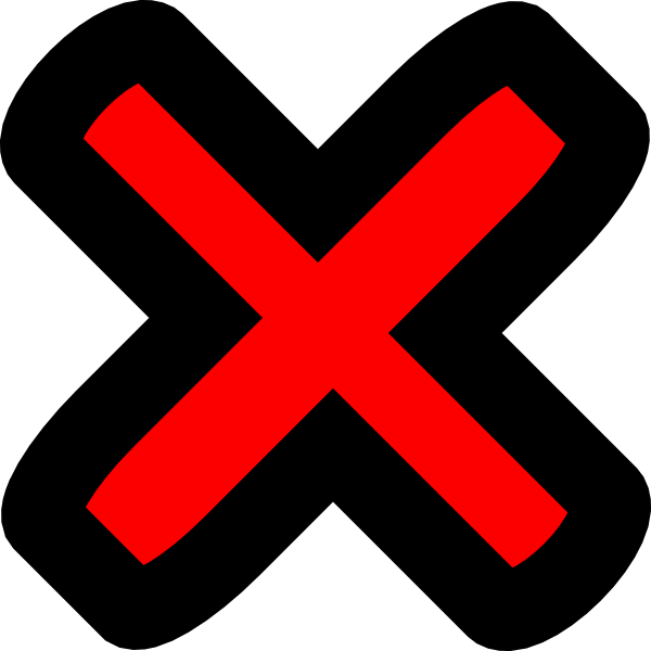 Red X Clipart
