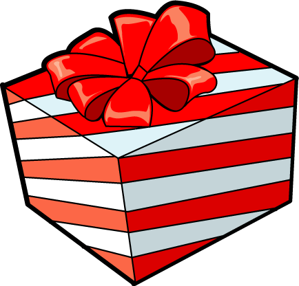 Free clipart christmas present box