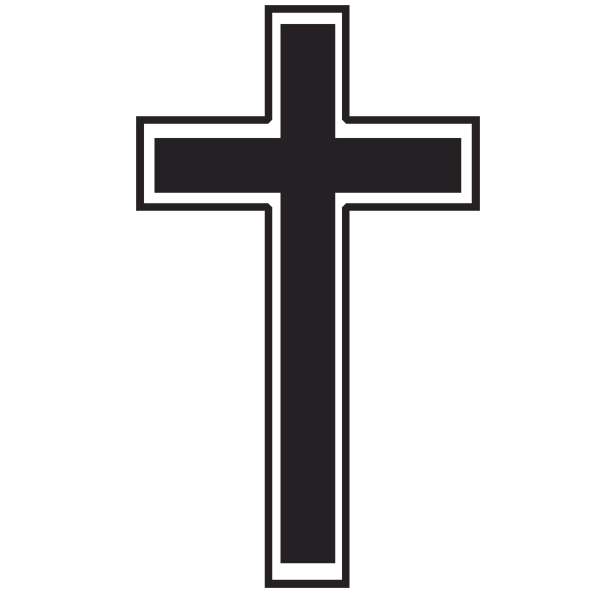 Simple cross clip art