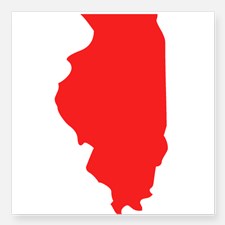 Illinois State Outline Stickers | Illinois State Outline Sticker ...