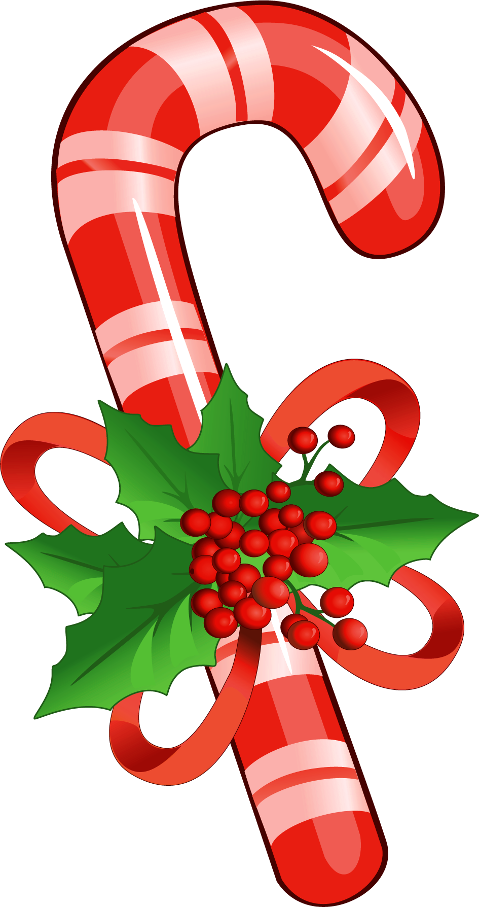Free christmas candy cane clipart