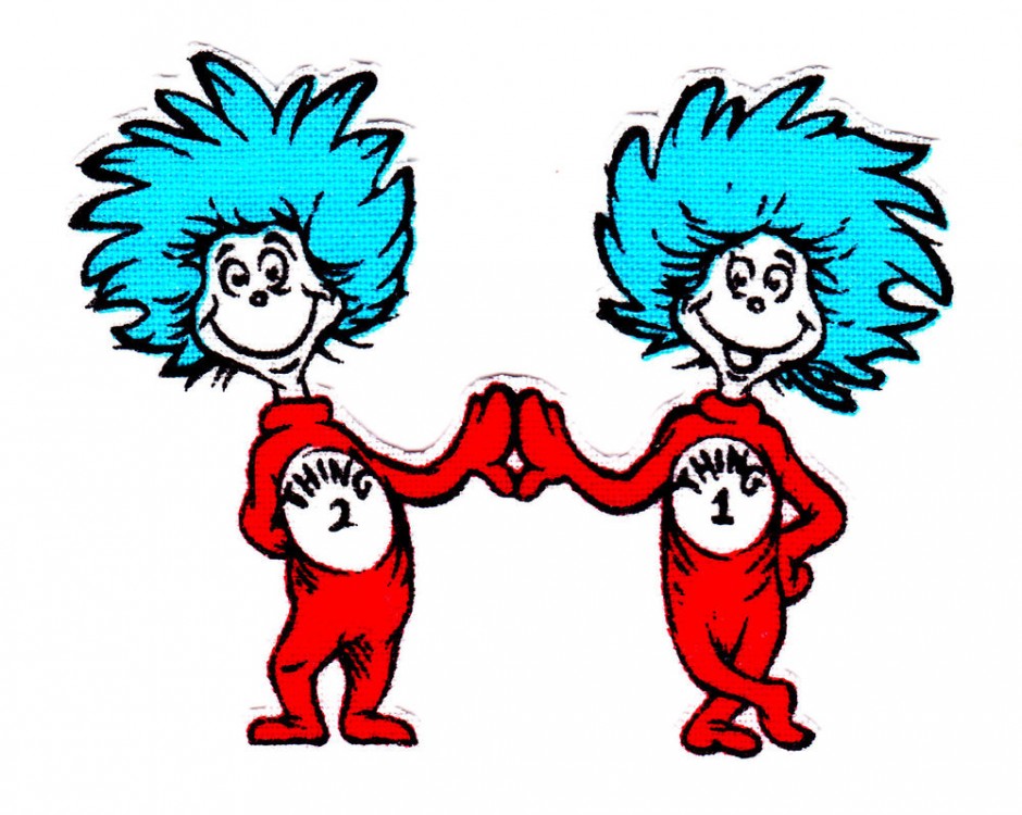 Dr Seuss Coloring Pages Thing 1 And Thing 2 - Free ...