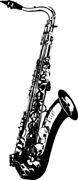 Saxophone clip art Free Vector