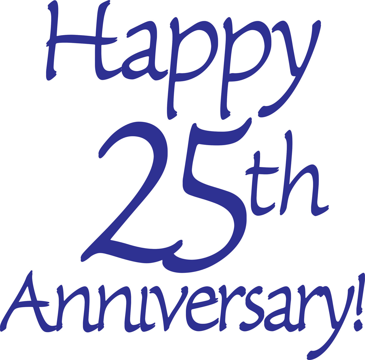 Happy 25th Wedding Anniversary Clip Art Happy 25th anniversary cards