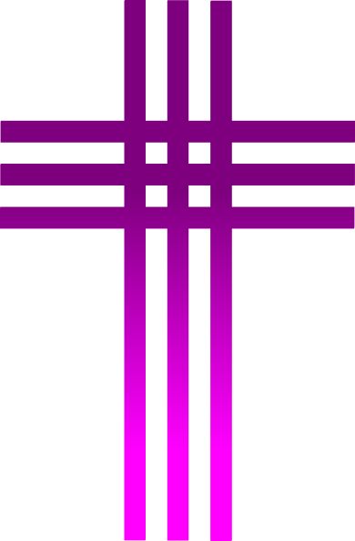 Purple Cross Clip Art - vector clip art online ...