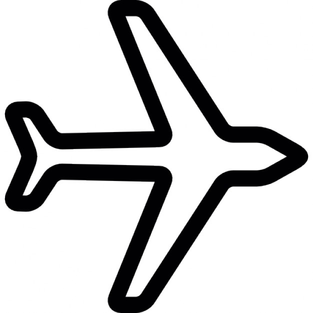 Plane outline Icons | Free Download
